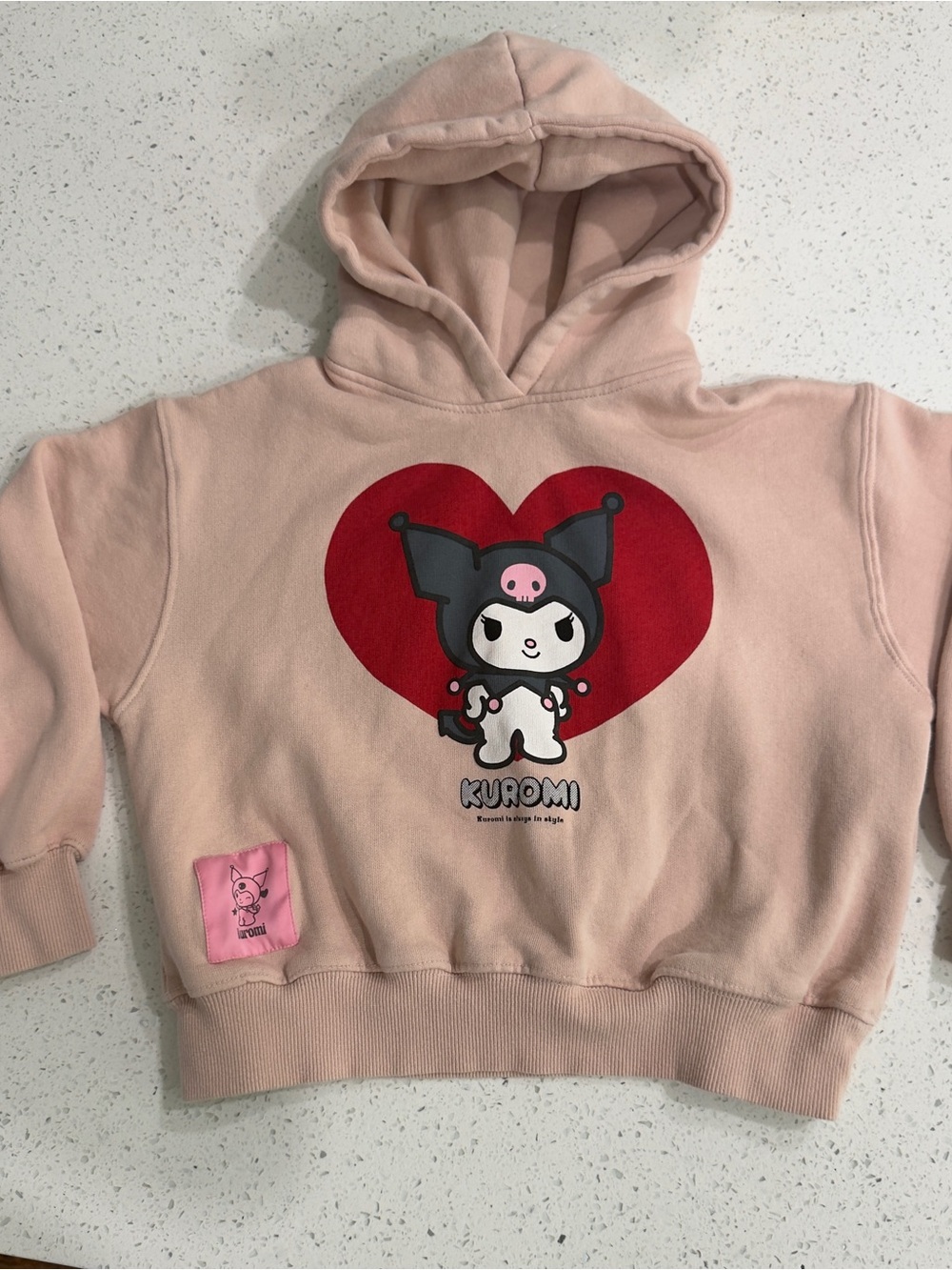 Zara Pink Kuromi Heart Hoodie